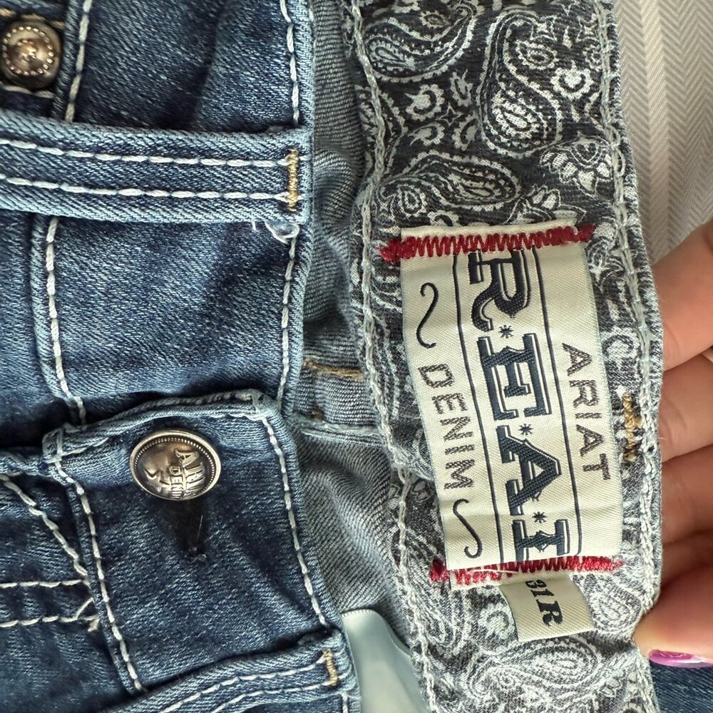 Ariat Jeans Women's 31R  Boot cut Mid Rise REAL DENIM